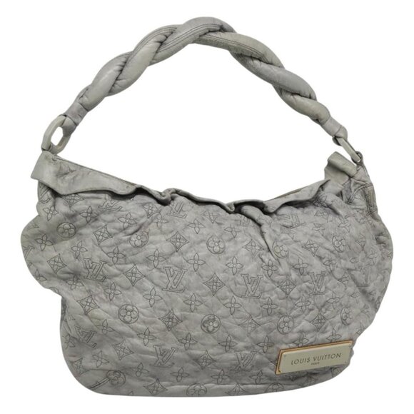 LOUIS VUITTON Monogram Orump Nimbus PM Tote Bag Gray LV Auth - Picture 1 of 16